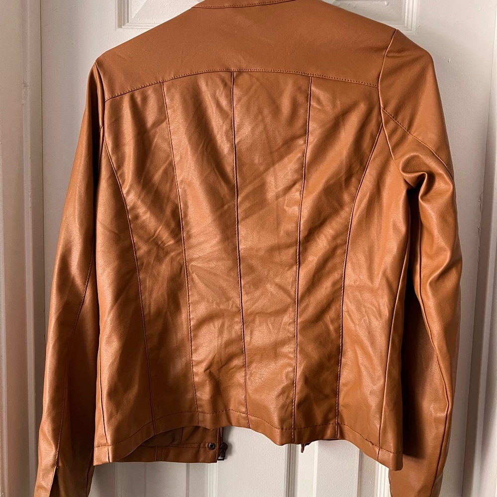 Pleather tan jacket